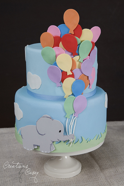 Birthday Cakes with Elephants