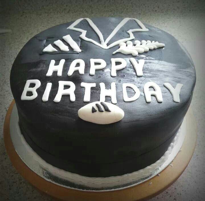 Black Birthday Cake