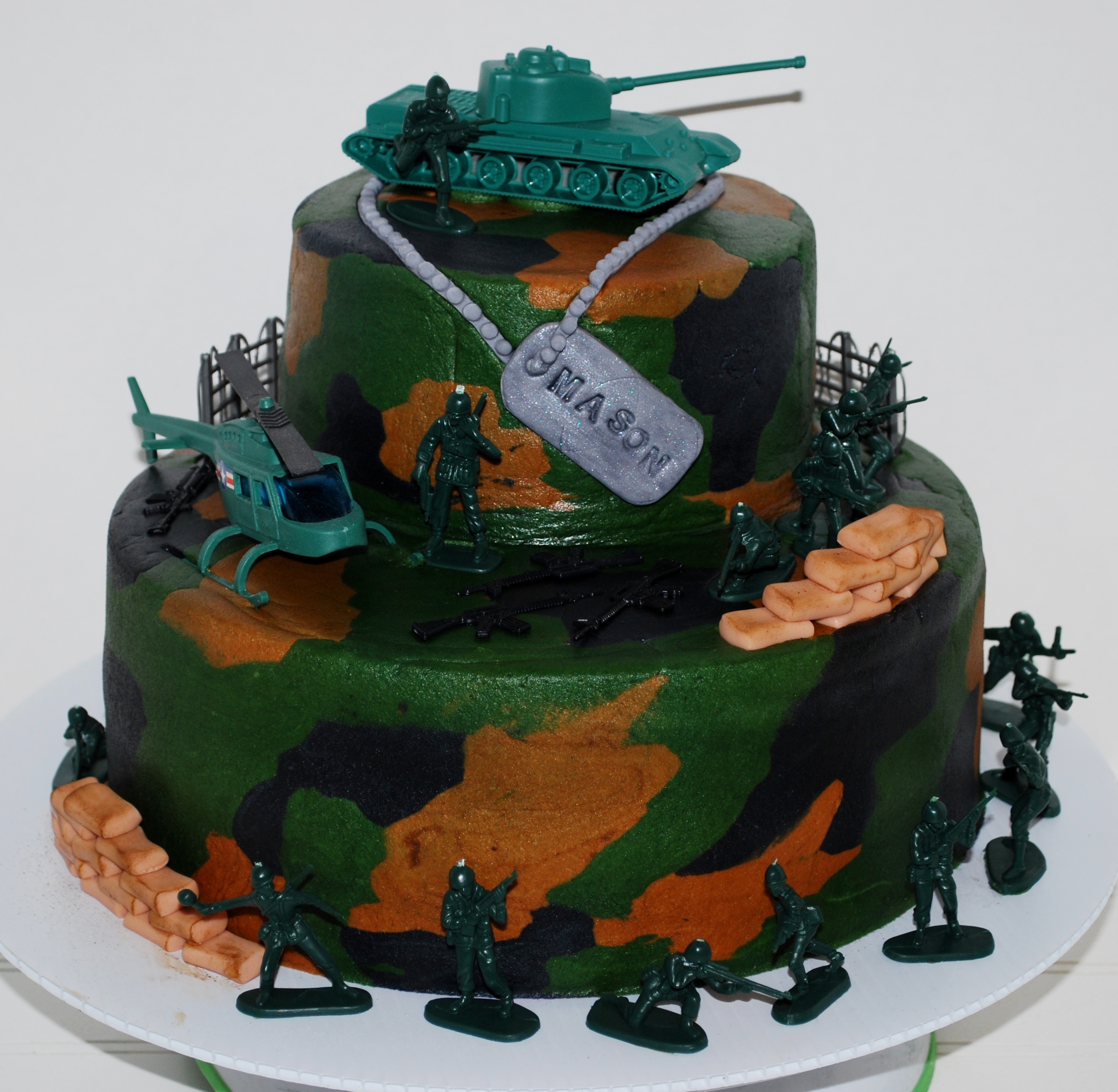 Boys Army Birthday Cake