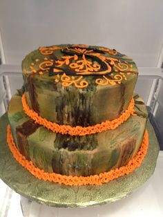 Camo Wedding Cake Ideas