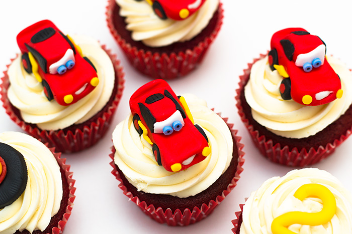 Cars Lightning McQueen Cupcakes