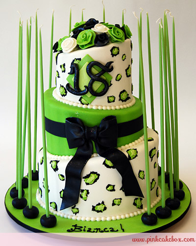 5 Photos of Green 18th Birthday Cakes