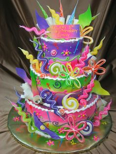 Colorful Teen Birthday Cakes