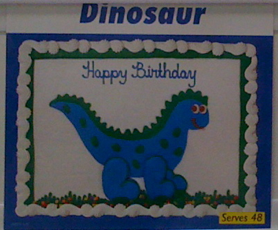 Costco Dinosaur Cake Design