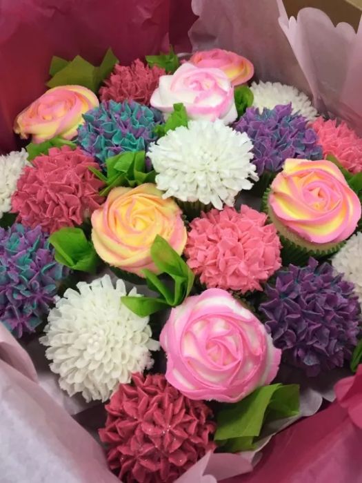 Cupcake Flower Bouquet Cake