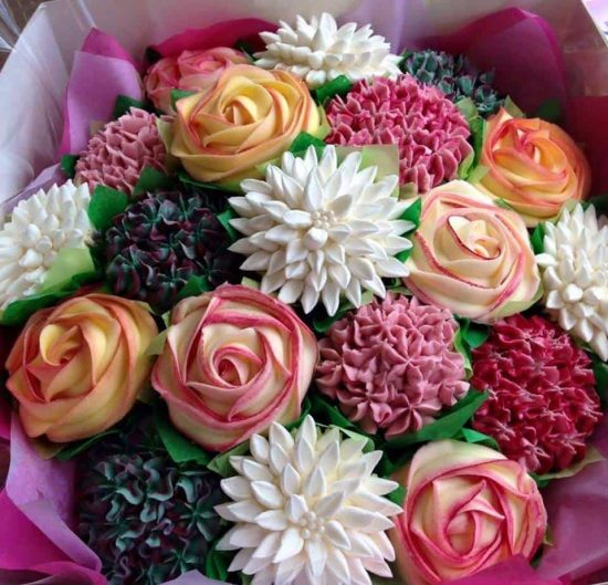 Cupcake Flower Bouquet