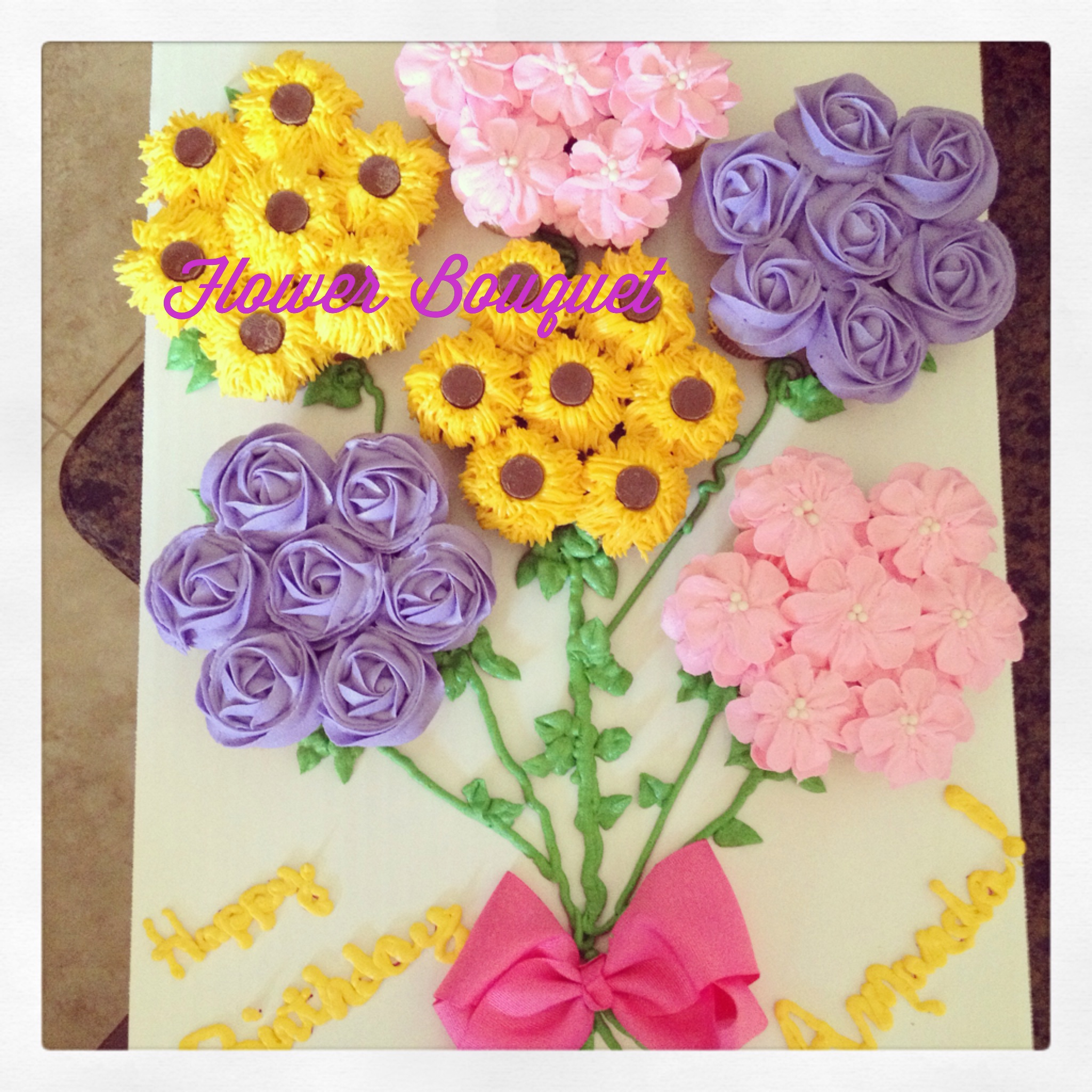 Cupcake Flower Bouquet