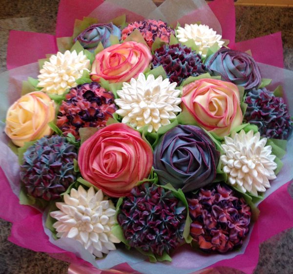 Cupcake Flower Bouquet