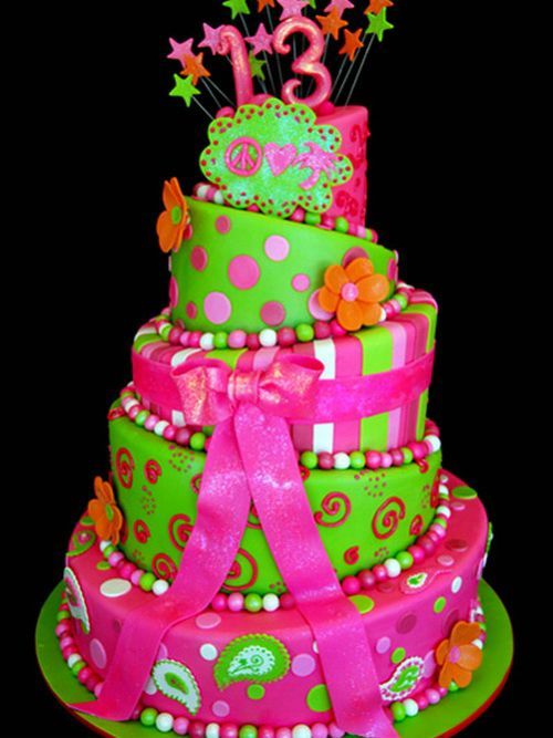 Cute Girls Birthday Cake Idea