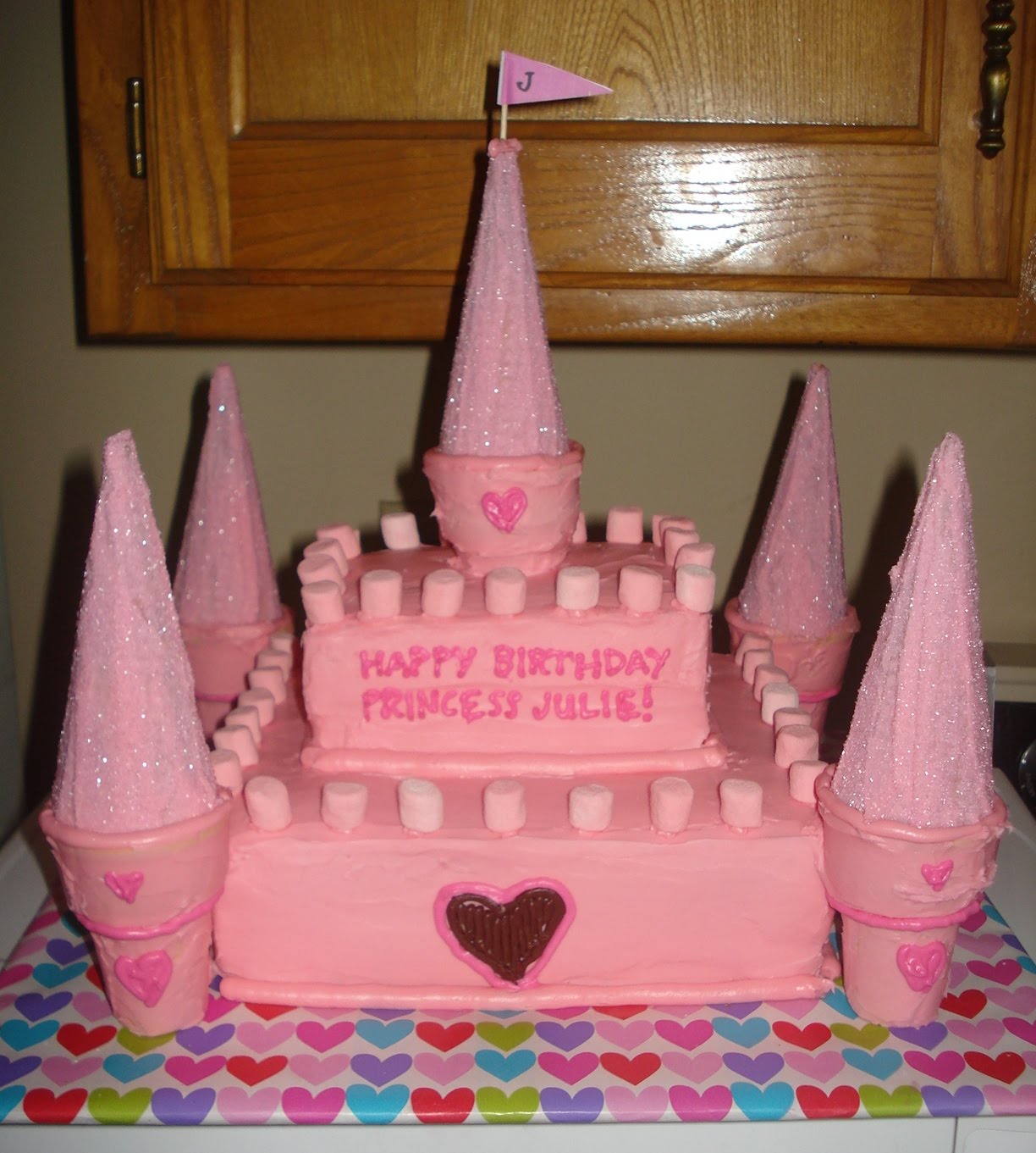 Easy Princess Castle Cake