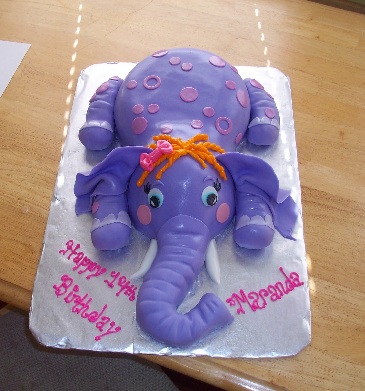 Elephant Birthday Cake