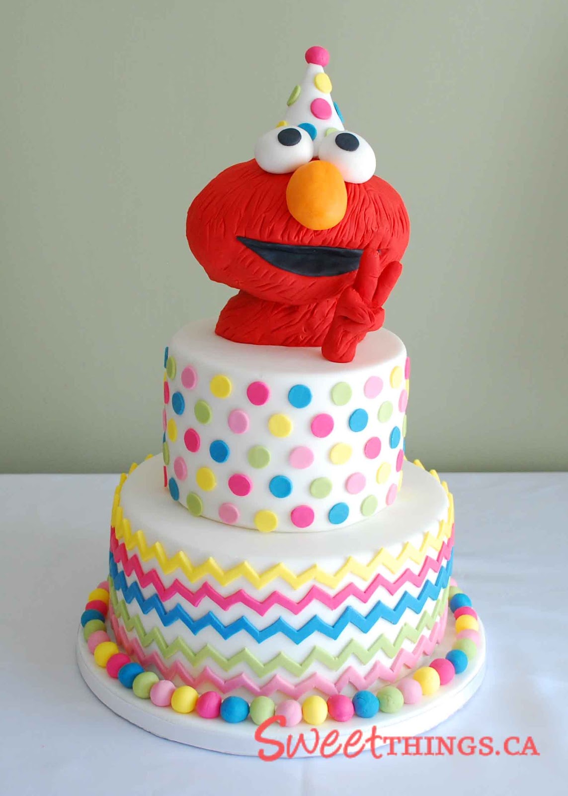 Elmo 2nd Birthday Girl Cake