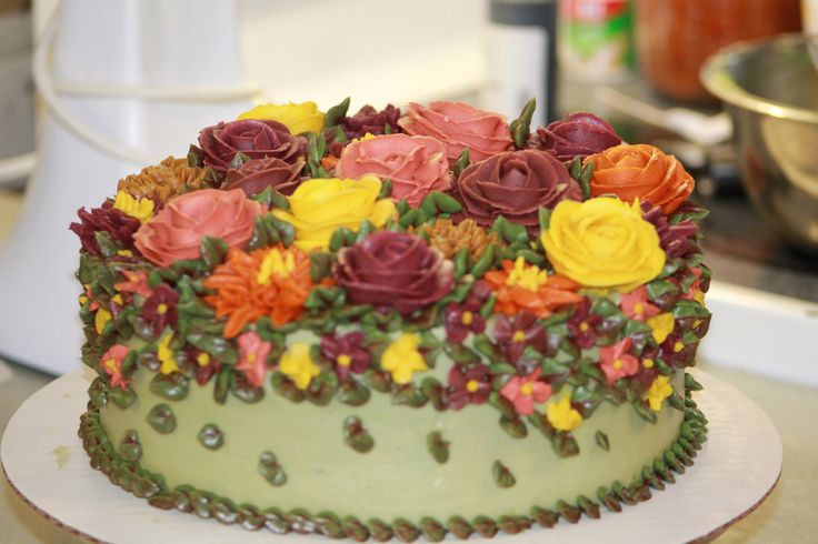 Fall Cake Colors