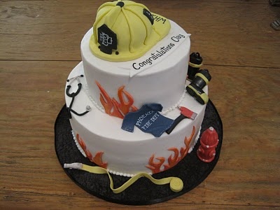 Fire Department Graduation Cake