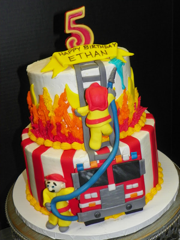 Firefighter Birthday Cake