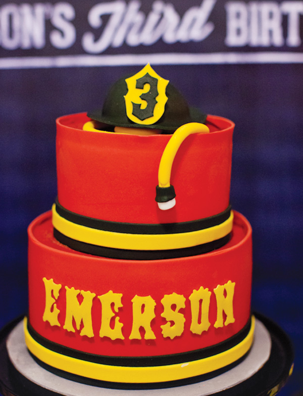 Firefighter Theme Birthday Cake