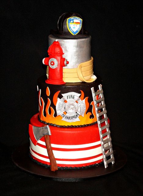 Fireman Grooms Cake