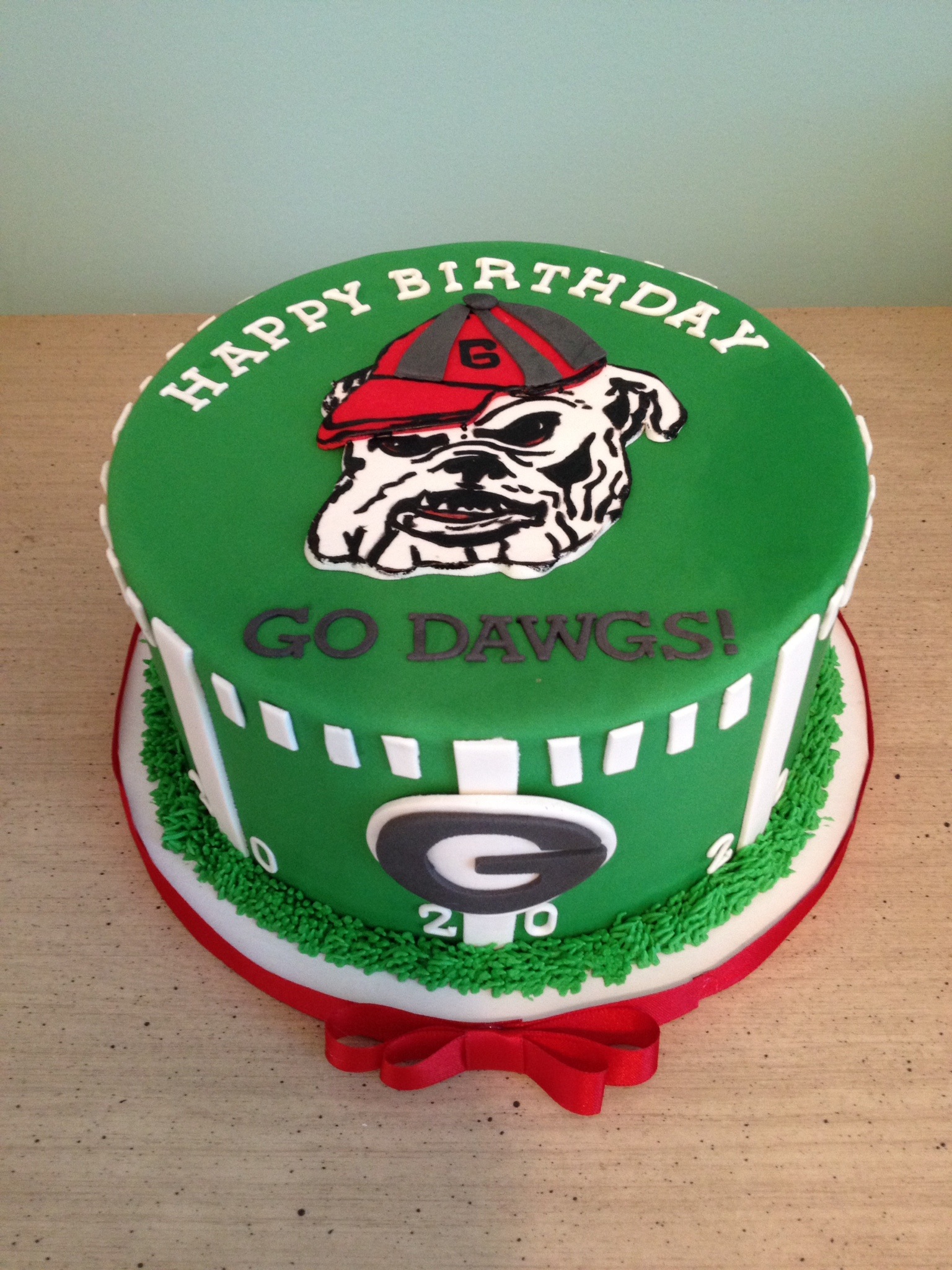 Georgia Bulldogs Birthday Cake