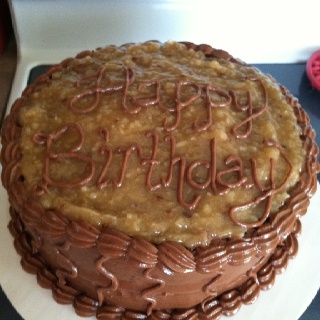 German Chocolate Birthday Cake