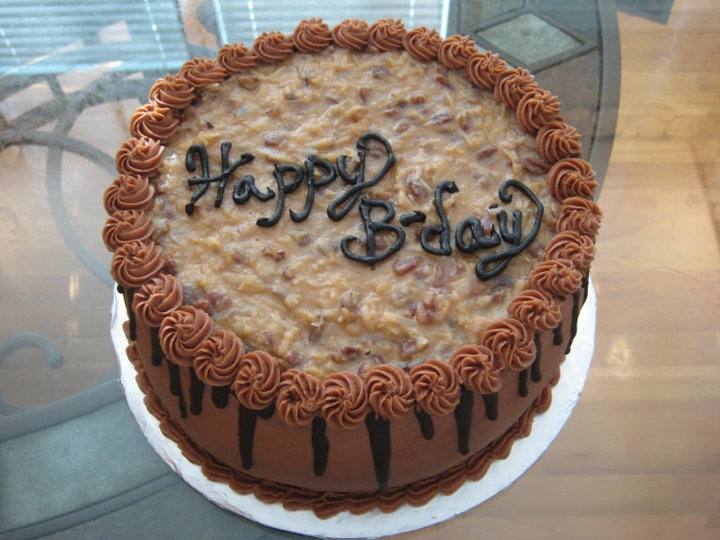 German Chocolate Birthday Cake