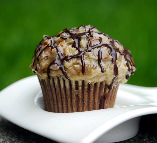 German Chocolate Cake Cupcakes