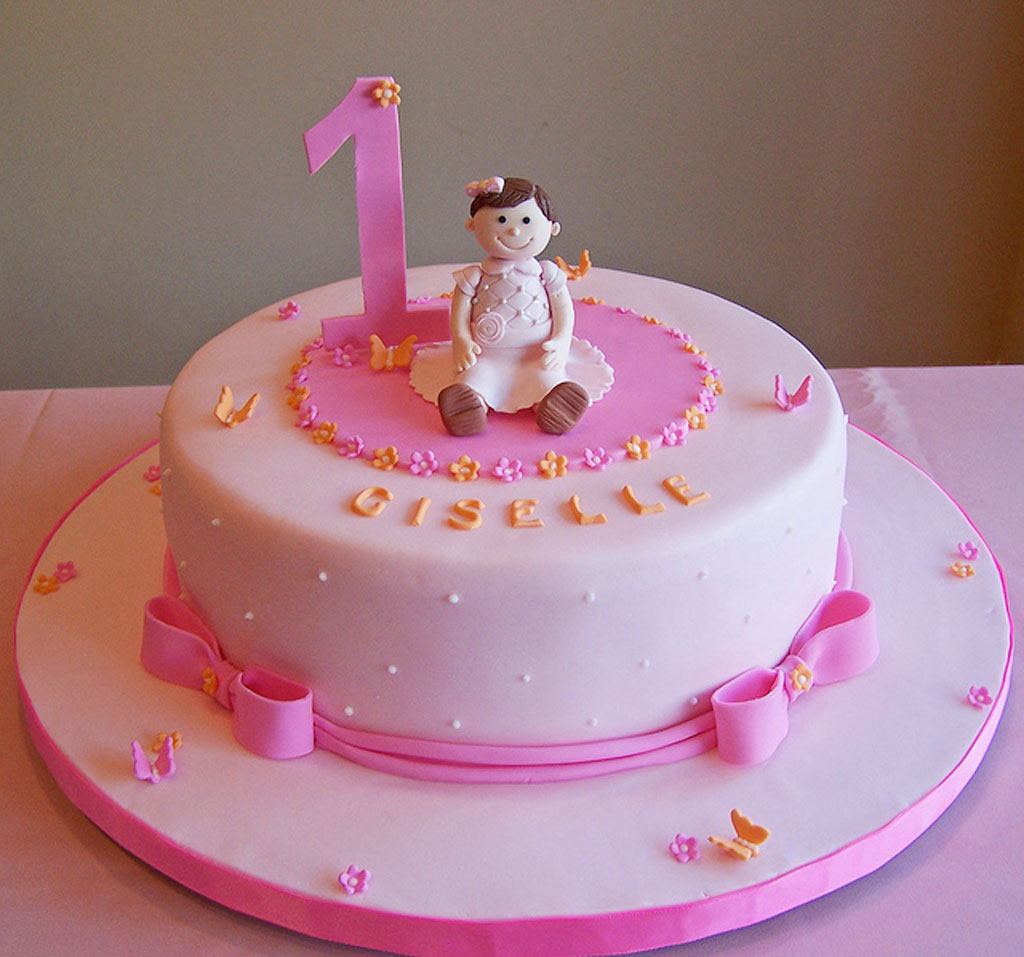 Girls 1st Birthday Cake