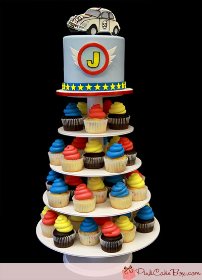 13 Photos of Cupcake Cakes For Boys 5th Birthday