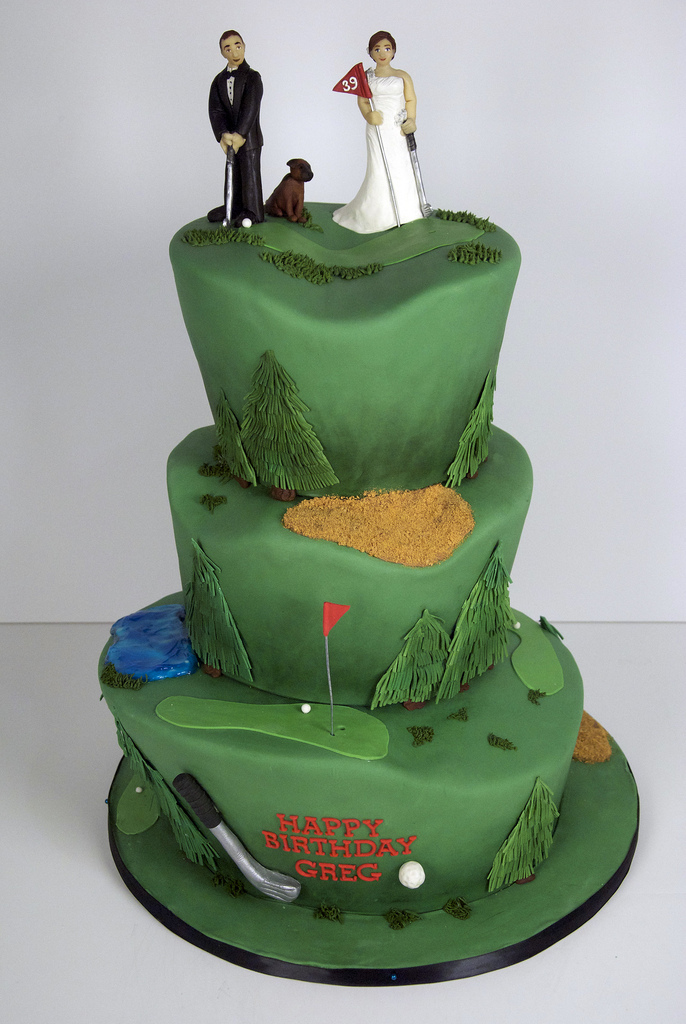 Golf Themed Grooms Cake