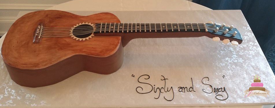 Guitar Birthday Cake