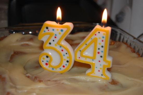 Happy 34th Birthday Cake