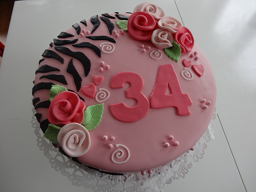 Happy 34th Birthday Cake