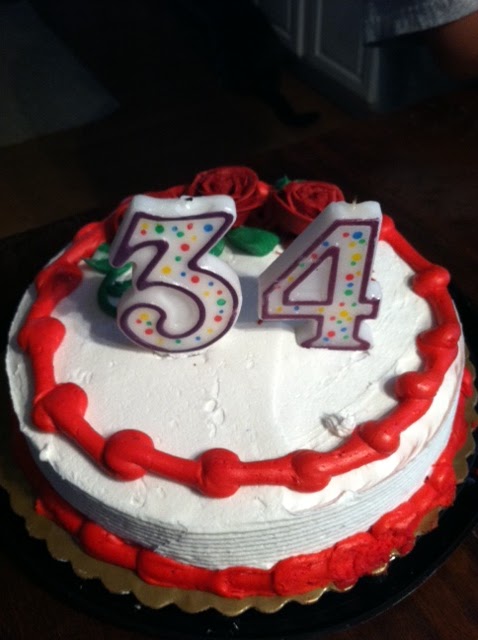 Happy 34th Birthday Cake