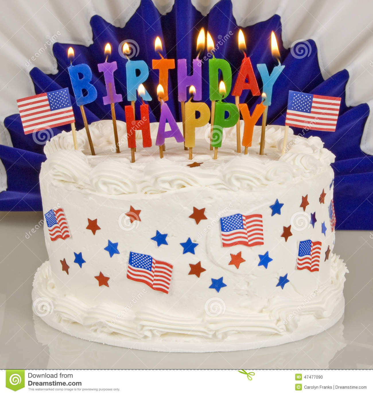 Happy 4th of July Birthday Cake