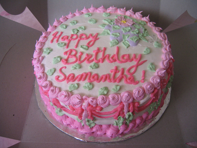 8 Photos of Pretty Birthday Cakes For Samantha