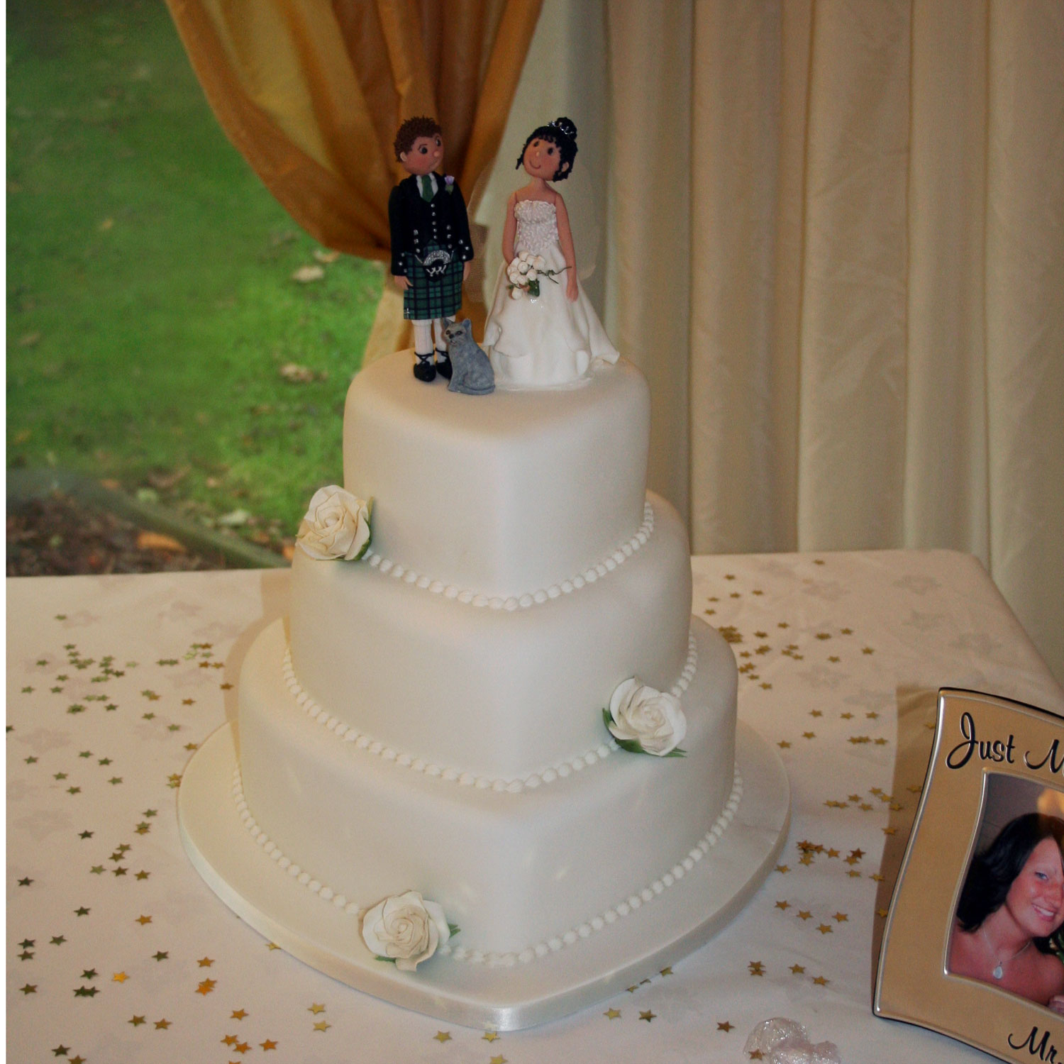 Heart Shaped Wedding Cake