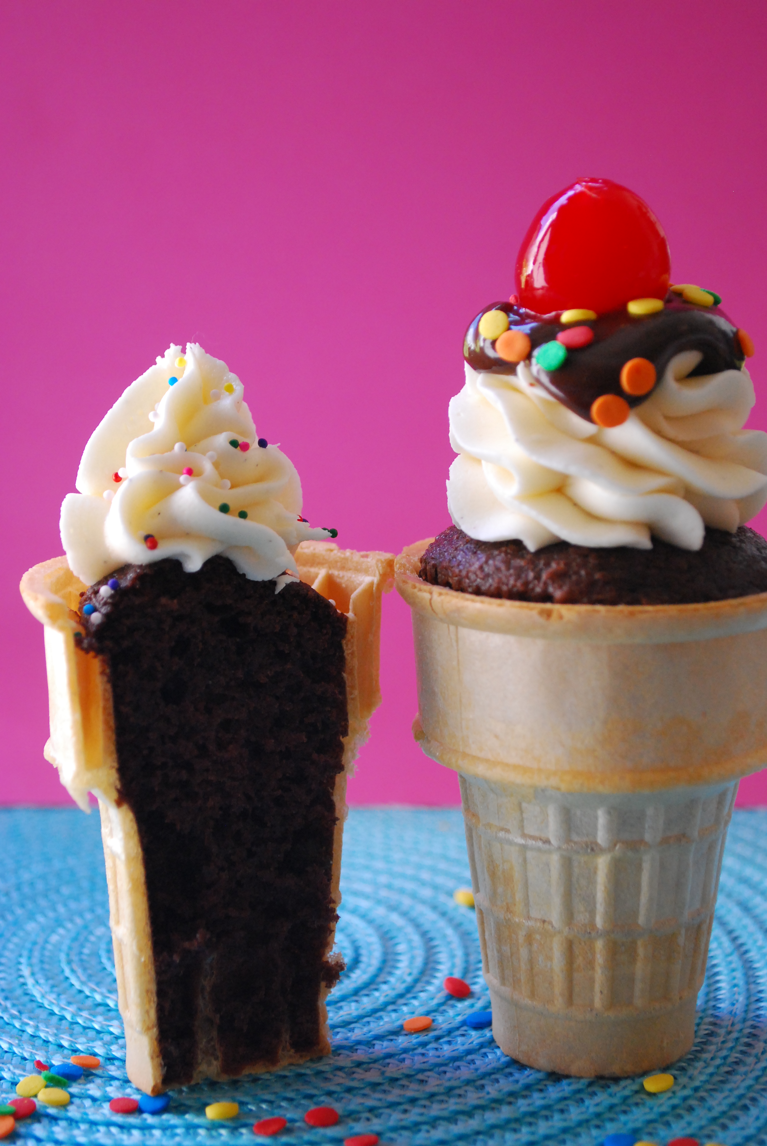 Ice Cream Cone Cupcake Cake