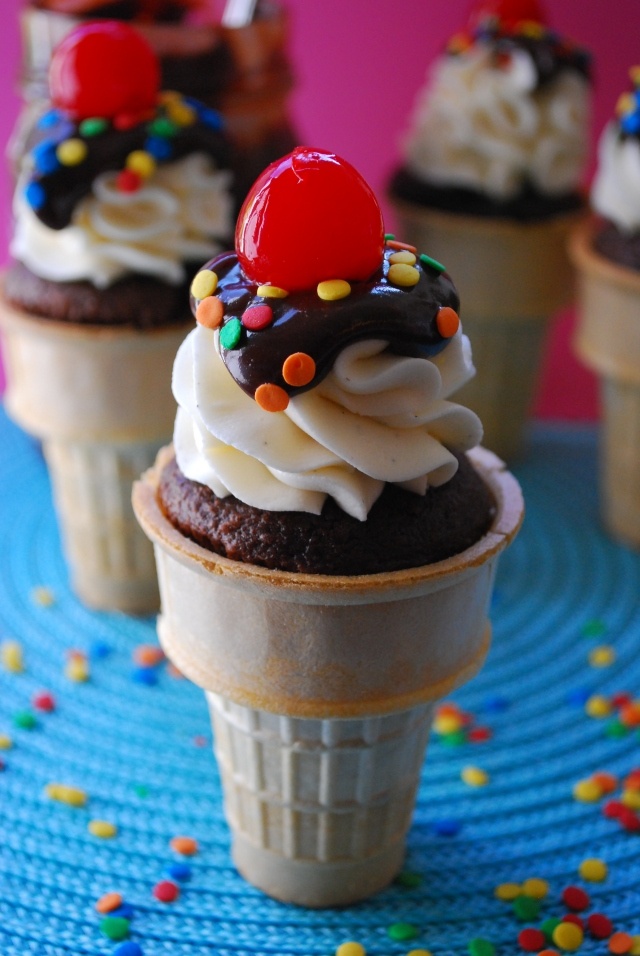 Ice Cream Cone Cupcakes