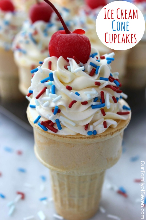 Ice Cream Cone Cupcakes