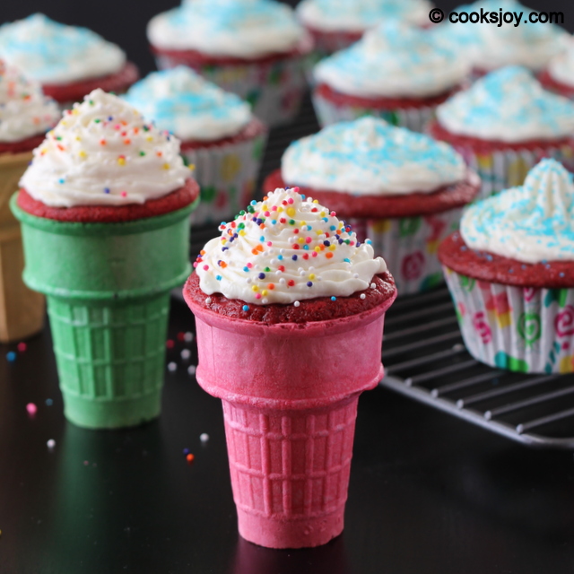 Ice Cream Cone Cupcakes