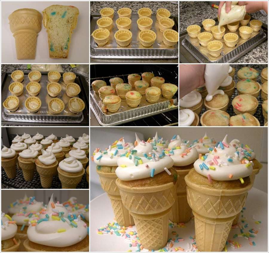 Ice Cream Cone Cupcakes