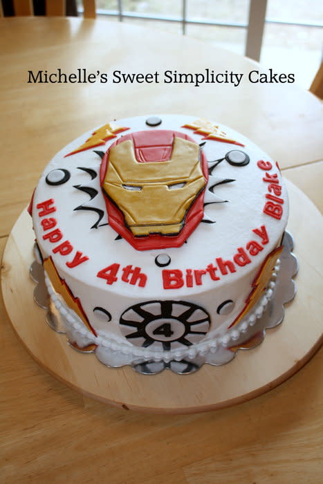 11 Photos of Cool Birthday Cakes Iron Man