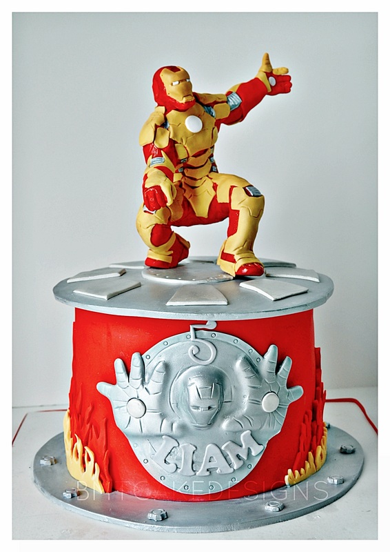 Iron Man Birthday Cake