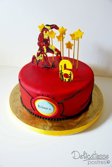 Iron Man Birthday Cake