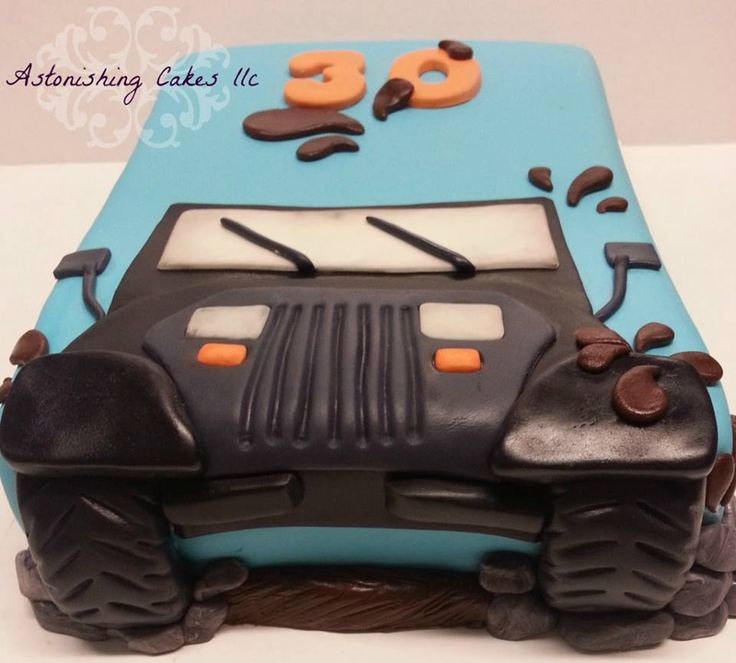 Jeep Birthday Cake