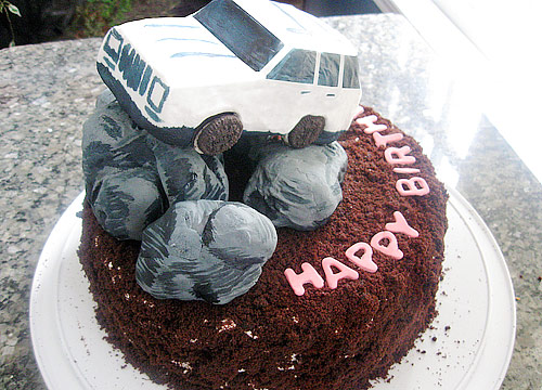 Jeep Birthday Cake