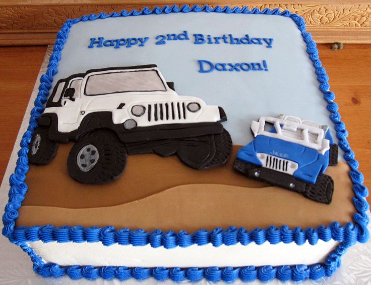 Jeep Birthday Cake