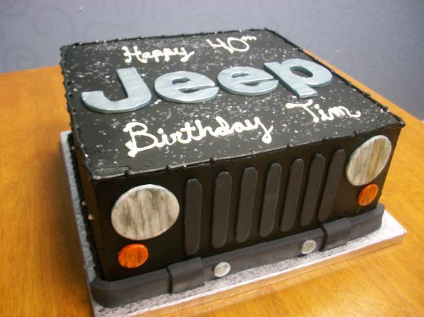 Jeep Themed Birthday Cake