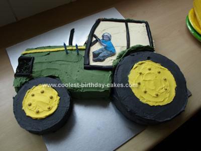 John Deere Tractor Cake Template