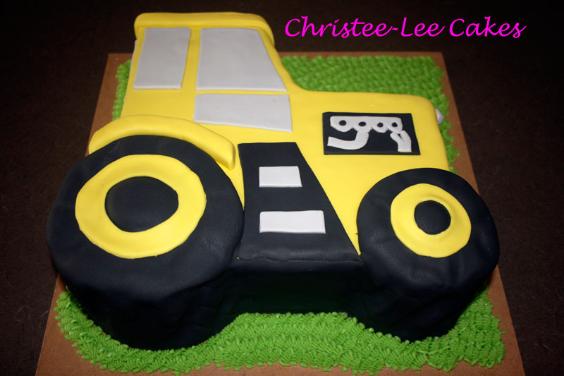 Kids Tractor Birthday Cake