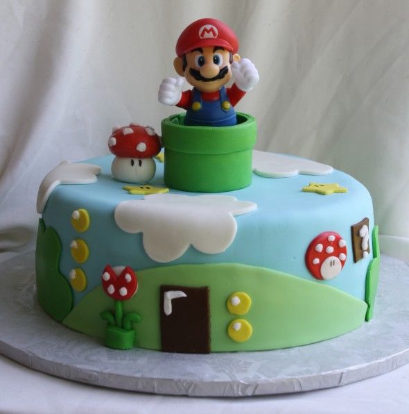 Mario Birthday Cake